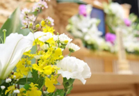 祭壇設営費　花1対